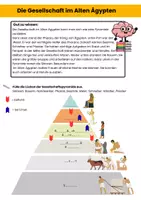 Vorschau - Arbeitsblätter - Die Gesellschaft im Alten Ägypten - Seite 1