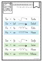 Vorschau - Arbeitsblätter - Leseblätter zu Lilos Lesewelt 1 - Wortebene (TUEiAuch) - Seite 1