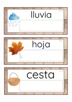 Vista previa - Tarjetas / Manipulativos - Lecto-escritura minúscula imprenta (otoño) - Portada