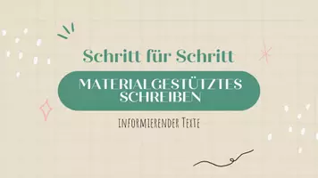Vorschau - Präsentationen/Tafelbilder - Präsentation Schritt für Schritt zum MS inf. Texte - Seite 1