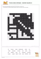 Vorschau - Arbeitsblätter - Word Search Englisch: Food and Drinks - Seite 3