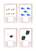Vista previa - Tarjetas / Manipulativos - Grafía de cantidades 1-5 (carnaval) - página 1