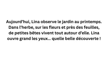 Aperçu - Préparation de séance / Séance complète - Kamishibaï – Lina découvre les petites bêtes du jardin - Page 2