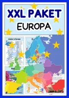 Vorschau - Unterrichtsreihen - XXL Paket - Rund um EUROPA - Deckblatt