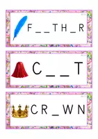Vista previa - Tarjetas / Manipulativos - INGLÉS - Grafía de vocales MAYÚSCULA (carnaval) - página 3