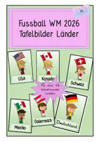 Vorschau - Präsentationen/Tafelbilder - Fußball WM Weltmeisterschaft 2026 : Tafelkarten - Deckblatt