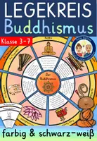 Vorschau - Mal- und Bastelvorlagen - Buddhismus Grundschule Klasse 3 bis 7 LEGEKREIS - Weltreligionen Ethik Religion - Deckblatt