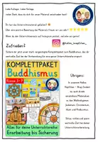Vorschau - Mal- und Bastelvorlagen - Buddhismus Grundschule Klasse 3 bis 7 LEGEKREIS - Weltreligionen Ethik Religion - Seite 1