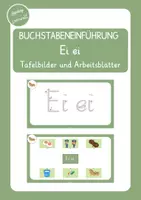 Vorschau - Arbeitsblätter - Buchstabeneinführung Ei (Tafelbilder und Arbeitsblätter) - Deckblatt