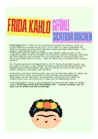 Vorschau - Stundenentwürfe - EINFACH KUNST: FRIDA KAHLO PORTRAITS – SCHRITT FÜR SCHRITT ANLEITUNG (4 Unterrichtseinheiten, ohne Vorbereitung) - Seite 1
