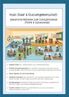 Vorschau - Arbeitsblätter - Unsere Klasse als Staat: Reflexion & Simulation (Politik & Teambuilding) - Deckblatt