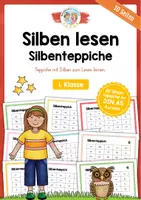 Vorschau - Arbeitsblätter - Silbenteppiche - Silben lesen - Deckblatt