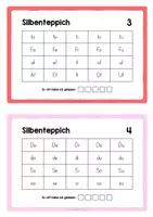 Vorschau - Arbeitsblätter - Silbenteppiche - Silben lesen - Seite 2