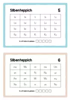 Vorschau - Arbeitsblätter - Silbenteppiche - Silben lesen - Seite 3