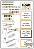 Vorschau - Mal- und Bastelvorlagen - Boho Bienen Klassenzimmer Deko | Materialpaket | Start ins neue Schuljahr - Seite 2