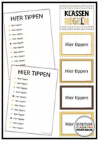 Vorschau - Mal- und Bastelvorlagen - Boho Bienen Klassenzimmer Deko | Materialpaket | Start ins neue Schuljahr - Seite 3