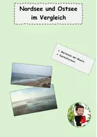 Vorschau - Arbeitsblätter - Nordsee und Ostsee im Vergleich I Arbeitsblatt für Geographie - Deckblatt