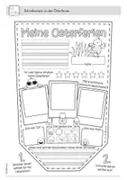 Vorschau - Arbeitsblätter - Schreibanlass Osterferien | Wimpelkette | Grundschule Klasse 1-6 - Seite 1
