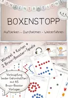 Vorschau - Stationenlernen - Konzentrations-Boxenstopp für die Grundschule – Brain-Gym: Brain-Booster, Pausenkarten & Deko für fokussierte Lernphasen, Konzentrationsecke - Deckblatt