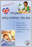 Vorschau - Stundenentwürfe - Materialpaket "Daily Routines" - Flashcards, Storywalk, Spiele uvm. - Seite 1