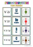 Vorschau - Spiele - Valenzelektronen Lernspiel Chemie Klasse 8–10 – Trio finden (schwer) mit PSE & Elektronenanzahl | sofort einsetzbar - Seite 3