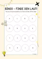 Vorschau - Stationenlernen - Anlaut- & Endlaut-Bingo – Laute hören (1. Klasse) - Seite 2