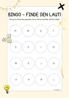 Vorschau - Stationenlernen - Anlaut- & Endlaut-Bingo – Laute hören (1. Klasse) - Seite 3