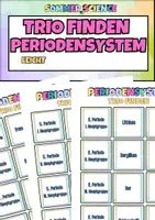 Vorschau - Arbeitsblätter - Periodensystem Lernspiel Klasse 7–9 – Trio finden mit Elementen & Zuordnung | sofort einsetzbar ohne Vorbereitung - Deckblatt