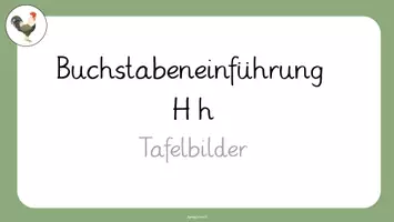 Vorschau - Arbeitsblätter - Buchstabeneinführung H h (Tafelbilder und Arbeitsblätter) - Seite 2