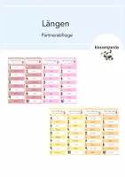 Vorschau - Spiele - Längen Parterabfrage (Millimeter, Zentimeter, Meter, Kilometer) - Deckblatt