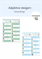 Vorschau - Spiele - Partnerabfrage Deutsch Materialpaket (wachsend) - Seite 1