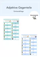 Vorschau - Spiele - Adjektive Gegenteile Partnerabfrage - Deckblatt
