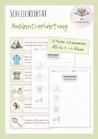 Vorschau - Arbeitsblätter - Schleichdiktat/ Laufdiktat Auslautverhärtung | 12 Karten | 3./4.Kl - Deckblatt