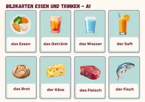 Vorschau - Spiele - Bildkarten: Essen und Trinken im Urlaub DaF/DaZ Deutsch - Seite 2