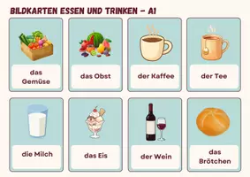 Vorschau - Spiele - Bildkarten: Essen und Trinken im Urlaub DaF/DaZ Deutsch - Seite 3