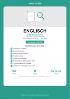 Vorschau - Prüfungsvorbereitung - Englisch - Literaturanalyse (Kompakt) - Deckblatt