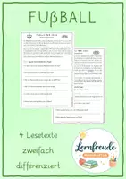 Vorschau - Arbeitsblätter - Lesetexte Fußball WM 26 - zweifach differenziert - Deckblatt