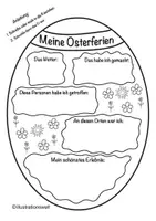 Vorschau - Arbeitsblätter - Meine Ferien - Osterferien Reflexion - Rückblick - Osterei - Seite 3