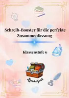 Vorschau - Arbeitsblätter - Formulierungshilfen für eine Inhaltsangabe/Zusammenfassung-Deutsch Kl. 6-Sachtexte - Deckblatt