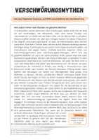 Vorschau - Arbeitsblätter - Verschwörungsmythen - Infotext und Steckbrief (Gefahren für die Demokratie) - Seite 1