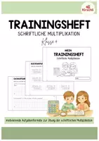 Vorschau - Arbeitsblätter - Schriftliche Multiplikation - Übungsheft/Miniheft - Deckblatt