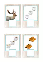 Vista previa - Tarjetas / Manipulativos - Grafía de cantidades 1-3 (invierno) - Portada