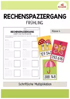 Vorschau - Arbeitsblätter - Rechenspaziergang - Schriftliche Multiplikation - Deckblatt