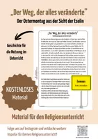 Vorschau - Arbeitsblätter - Der Ostermontag aus der Sicht der Eselin - Deckblatt