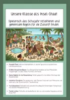 Vorschau - Stundenentwürfe - Unsere Klasse als Insel-Staat | Reflexion & Teambuilding (Klasse 5-6) - Deckblatt