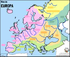 Vista previa - Hojas de trabajo - EUROPA Ríos (mapas) - página 2