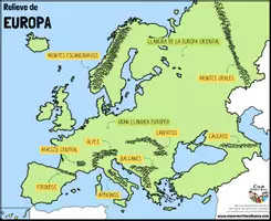 Vista previa - Hojas de trabajo - EUROPA Geografía física - página 2