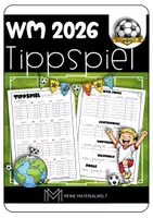 Vorschau - Arbeitsblätter - WM 2026 Tippspiel Fußball - alle Spiele - Deckblatt