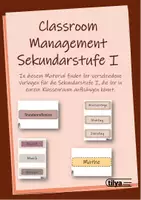 Vorschau - Poster - Classroom Management Vorlagen für die Sekundarstufe I - Deckblatt