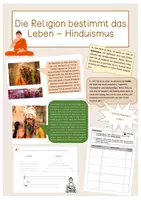 Vorschau - Stundenentwürfe - Die Religion bestimmt das Leben - Hinduismus - Deckblatt